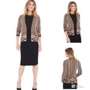 Chicos Ikat knit cardigan
